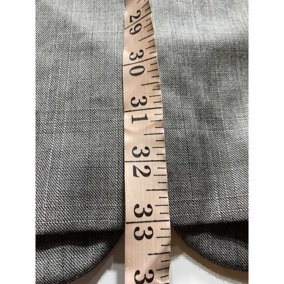 Career Perry Ellis Mens 44L/W36 Wool Blazer Classic Sport Jacket Plaid Gray NWT - Picture 14 of 15